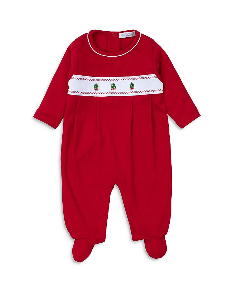 Kissy Kissy Unisex Front Stripe Footie One Piece - Baby In Red