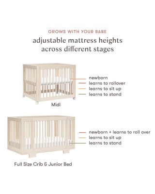 Yuzu 8 in 1 Convertible Crib With All Stages Conversion Kits