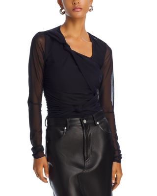 PINKO - Kos Tulle Knotted Top - Exclusive