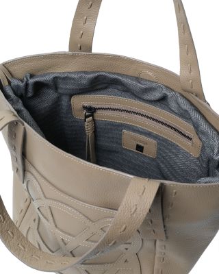 Cleo Grained Leather Tote Bag