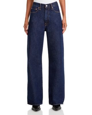 Ribcage High Rise Wide Leg Jeans in Shaded