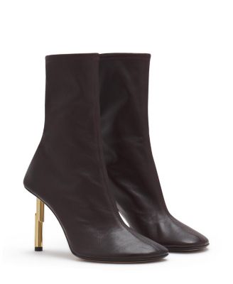 Lanvin Women&#039;s Leather Sequence Ankle Boots