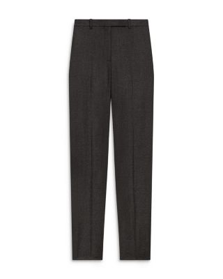Wool High Waisted Tapered Pants