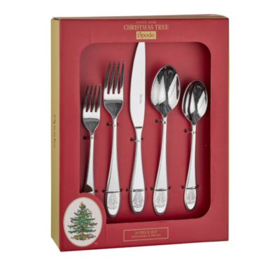 Christmas Tree 20 Piece Cutlery Set