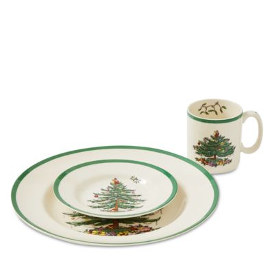 Christmas Tree 12-Piece Dinnerware Set, Service for 4