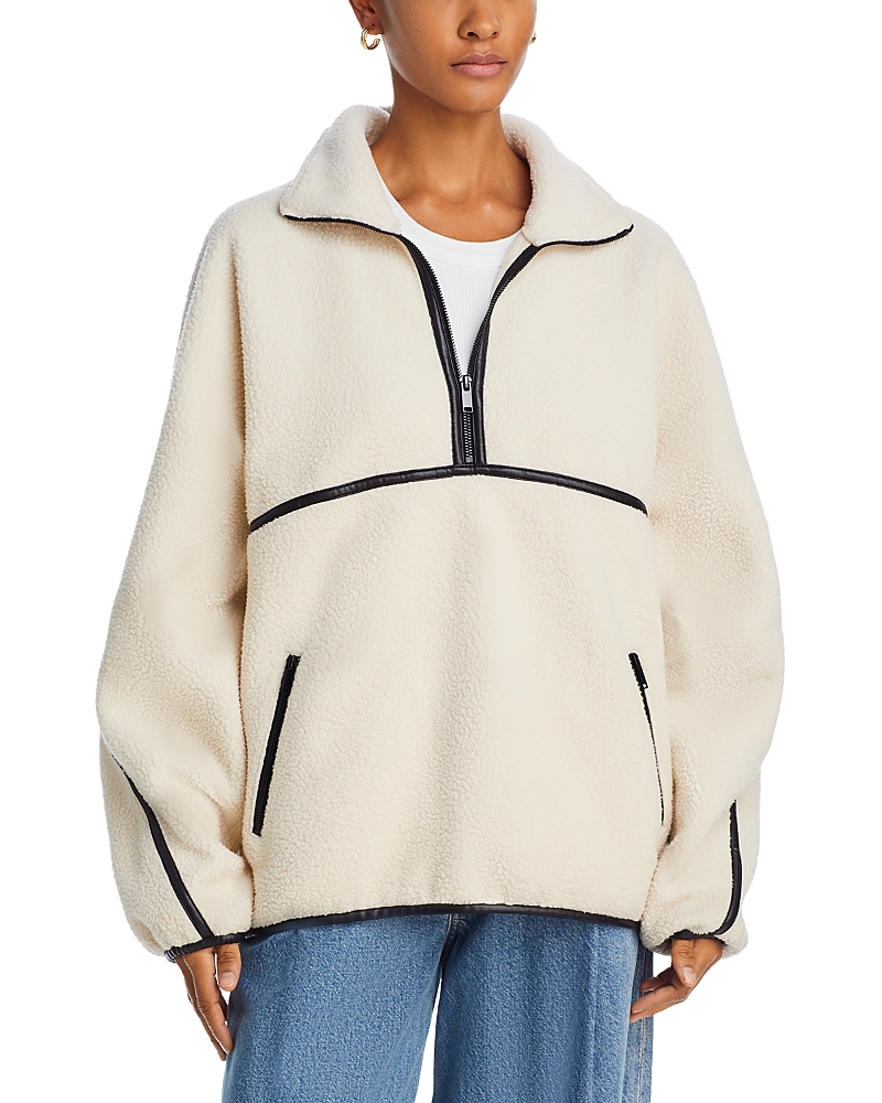 LAMARQUE HELSA HALF-ZIP FLEECE PULLOVER