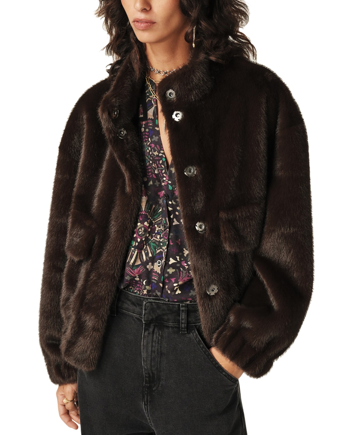 Paros Faux Fur Coat