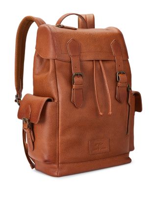 Polo Ralph Lauren Pebbled Leather Backpack | Bloomingdale