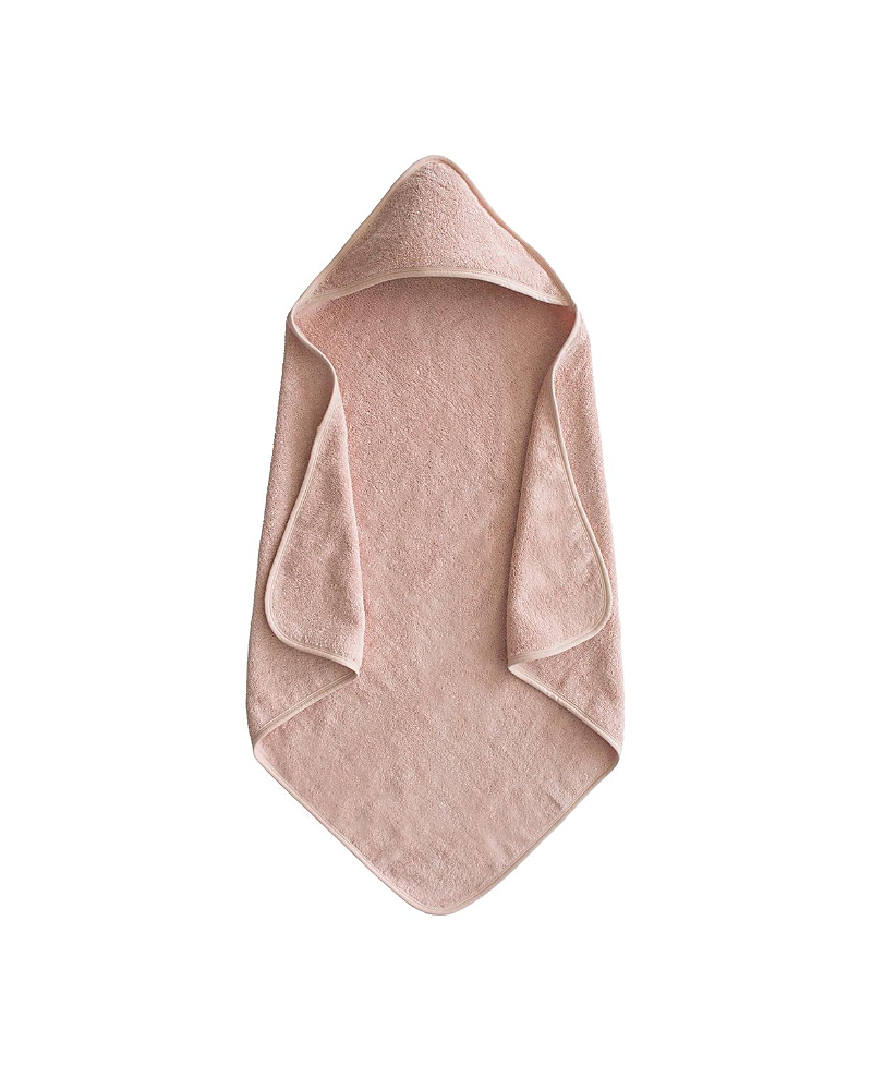 Mushie Hooded Towel In Blush