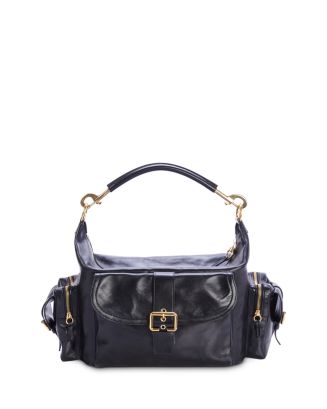 【VIP価格】Chloe LEATHER CAMERA BAG ☆IVOLY☆ 人気 Chloé Small Camera Bag in Shiny Leather in Black | Chloé TW