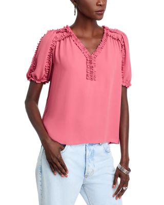 T Tahari - Ruffle Trim Top - Exclusive