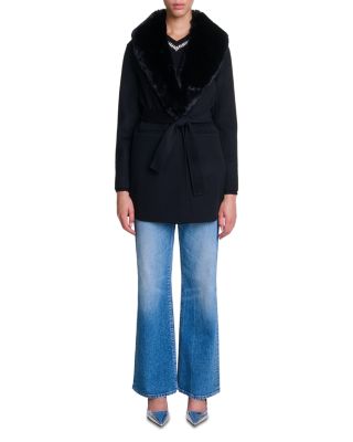 Galaxyon Faux Fur Collar Coat