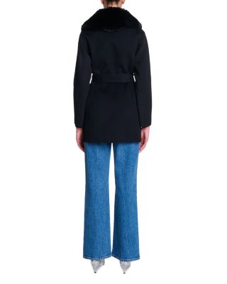 Galaxyon Faux Fur Collar Coat