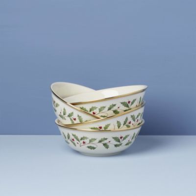Holiday Dinnerware Place Setting Bowls, Set of 4