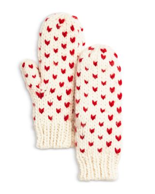 Aqua Heart Mittens - Exclusive