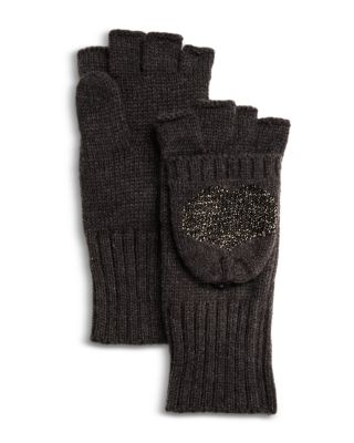 Aqua Heart Pop Top Mittens - Exclusive