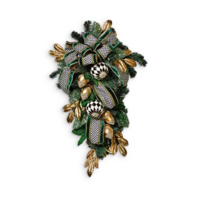 Mackenzie-Childs Emerald Luxe Illuminated Swag