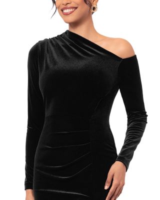 Bloomingdale's AQUA Long Sleeved Velvet Dress - Exclusive | Bloomingdale's  Women