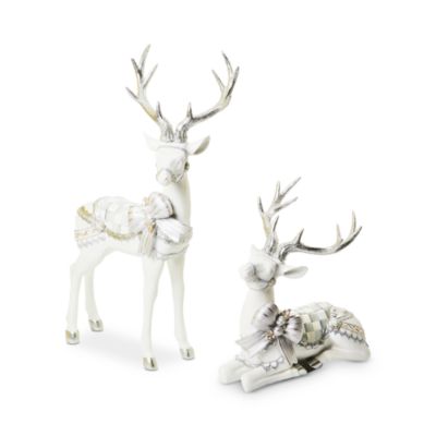 Mackenzie-Childs Crystal Palace Resting White Deer