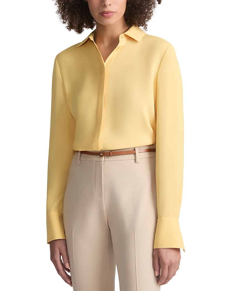 Lafayette 148 New York Scottie Silk Blouse