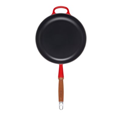 Enameled Cast Iron Alpine Wood Handle Fry Pan, 2.25 Qt