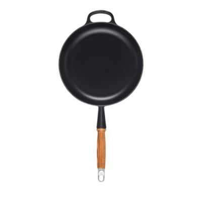 Enameled Cast Iron Alpine Wood Handle Fry Pan, 2.25 Qt