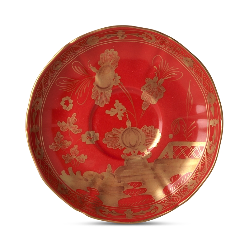 Ginori 1735 Oriente Italiano Rubrum Tea Saucer In Rubrum