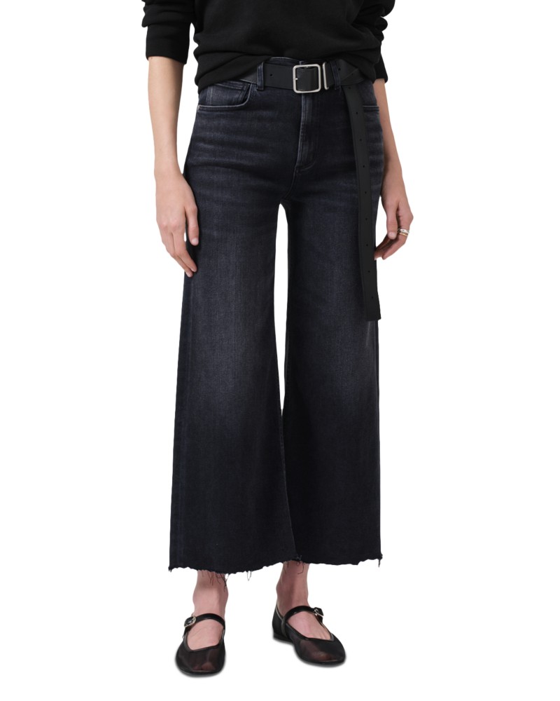 Citizens of Humanity Lyra High Rise Cropped Wide Leg Jeans in Medallion