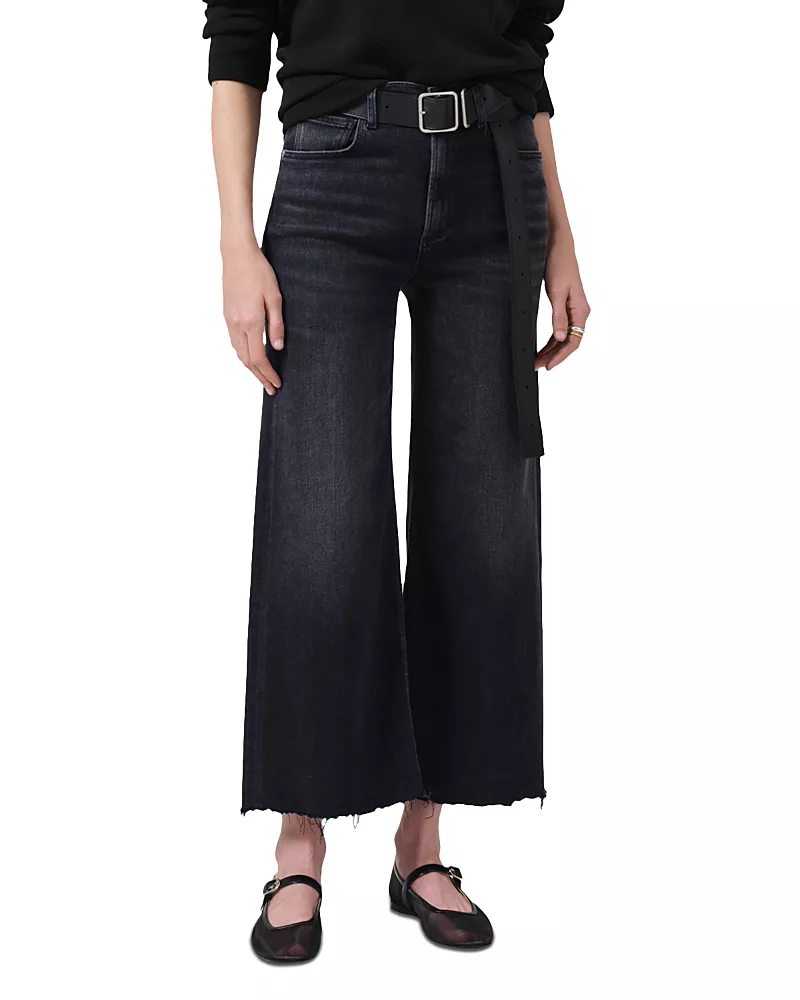 Citizens of Humanity Lyra High Rise Cropped Wide Leg Jeans in Medallion
