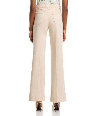 Scottie High Rise Wide Leg Jeans in Biscuit
