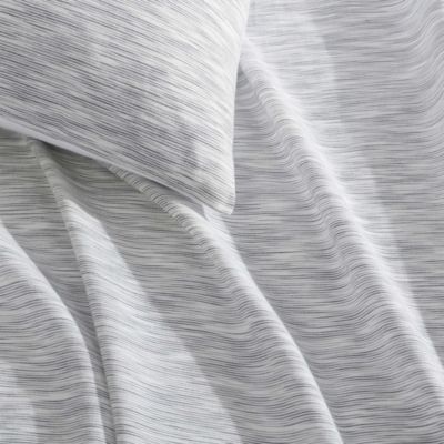 Modern Ikat Yarn Dyed Cotton 3 Piece Comforter Set, King