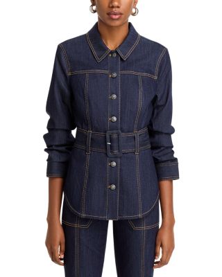 ジャケット・アウター SACHIXS Cinq à Sept Shea Fitted Denim Jacket | Bloomingdale's