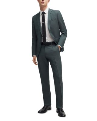 BOSS - H-Huge Tonal Herringbone Slim Fit Suit