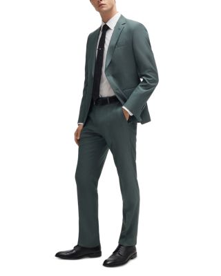 H-Huge Tonal Herringbone Slim Fit Suit