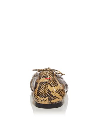 Women's Delfina Bow Embossed Ballet Flats