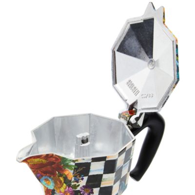 Mackenzie-Childs x Bialetti Courtly Flower Market 3 Cup Moka Pot