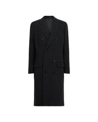 Arcade Wool Blend Pinstripe Double Breasted Coat