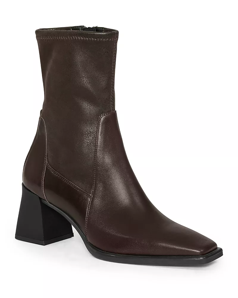 Vagabond Shoemakers Women's Hedda Square Toe Block Heel Ankle Boots