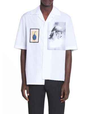 Lanvin Asymmetrical Shirt Archives Print