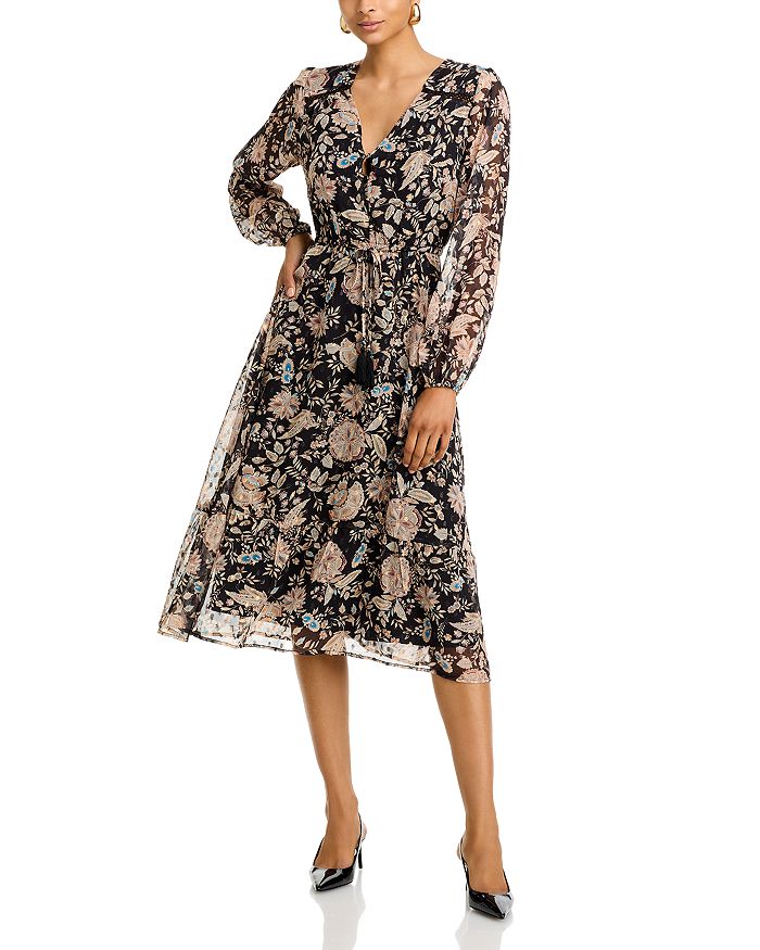 KOKO + MASON Long Sleeve Tiered Maxi Dress main image 1