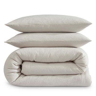 Seersucker 3 Piece Duvet Cover Set, King
