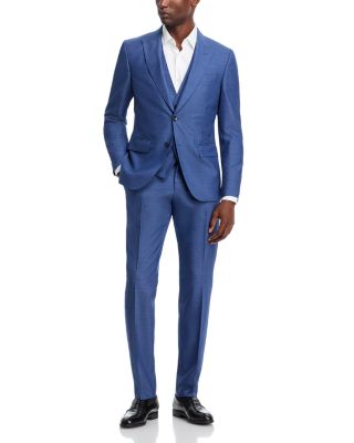 BOSS - Huge 3 Piece Peak Lapel Slim Fit Suit