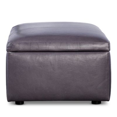 Auburn Medium Rectangle Leather Ottoman