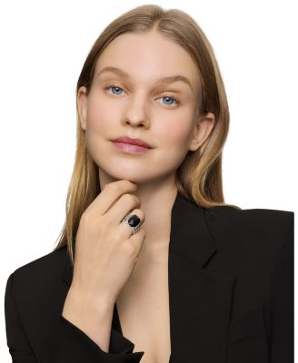 Wheaton Ring with Black Onyx and Diamonds