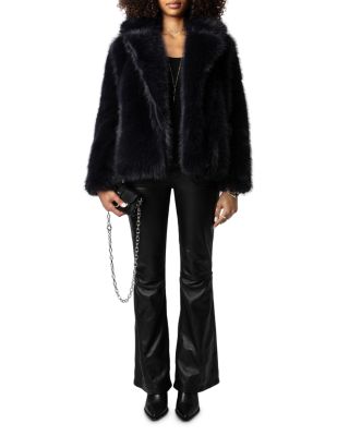 Zadig & Voltaire Freeze Color Faux Fur Coat | Bloomingdale's