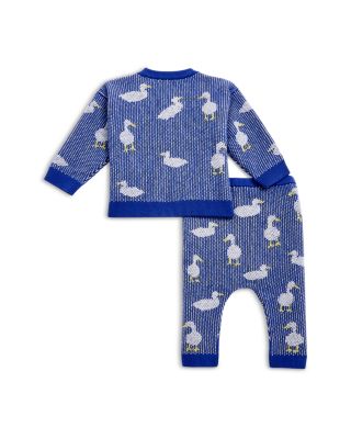 Unisex Duck Wool Cashmere Cardigan & Joggers Set - Baby
