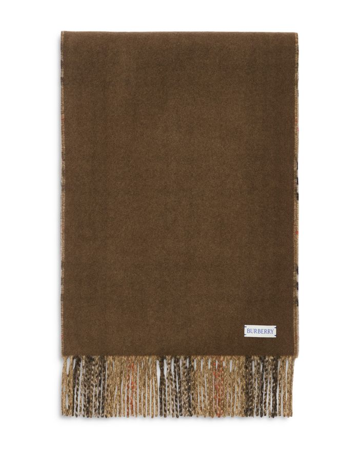 Reversible Check Cashmere Scarf