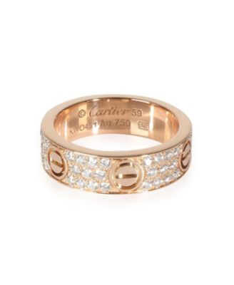 Pre-Owned Cartier Love 18K Rose Gold Fashion Ring