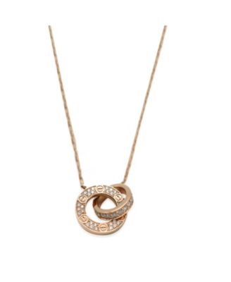 Pre-Owned Cartier Love 18K 18K Rose Gold Necklace
