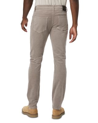 Lennox Slim Fit Corduroy Jeans in Silver Pearl